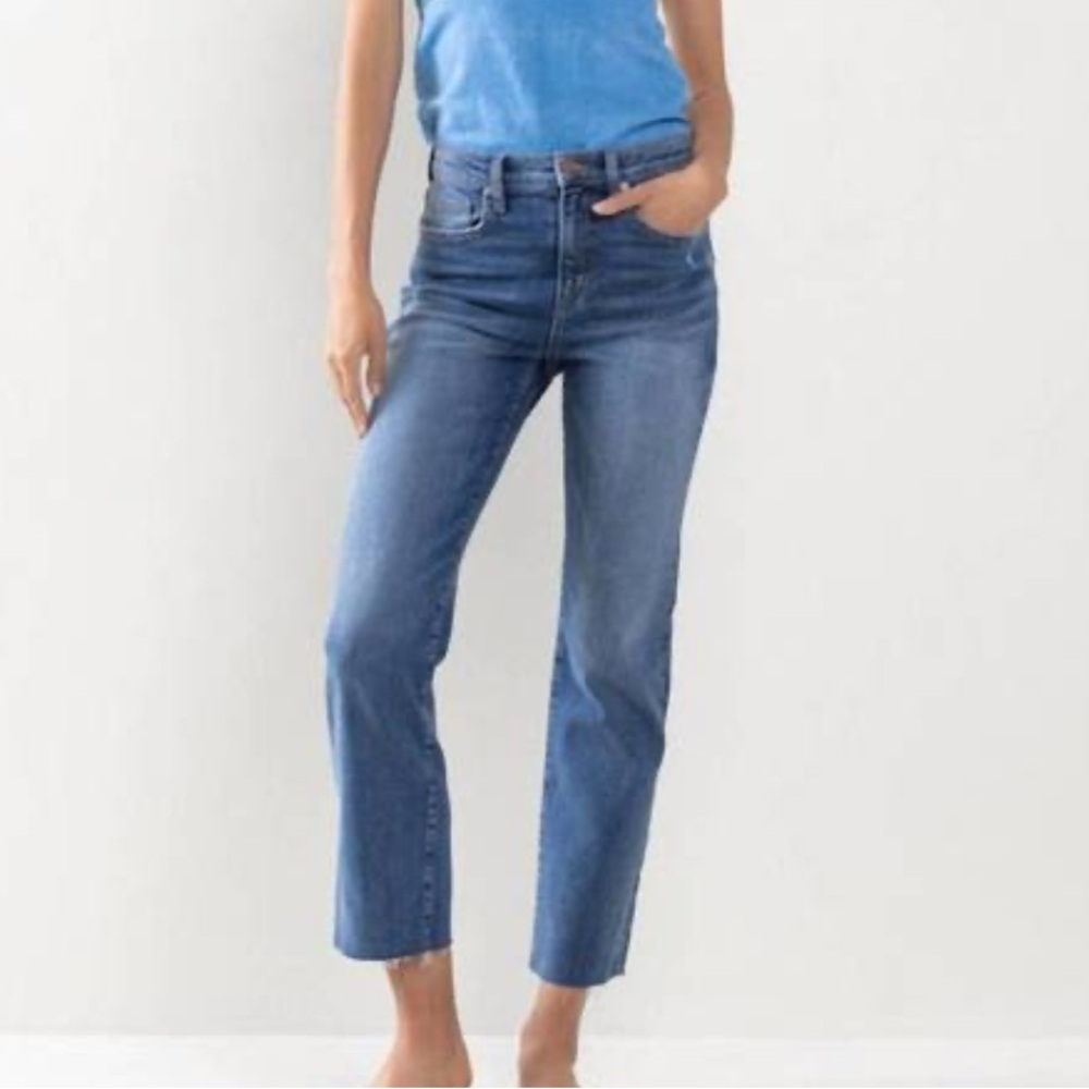 Sneak Peek Straight Leg Cropped Jeans